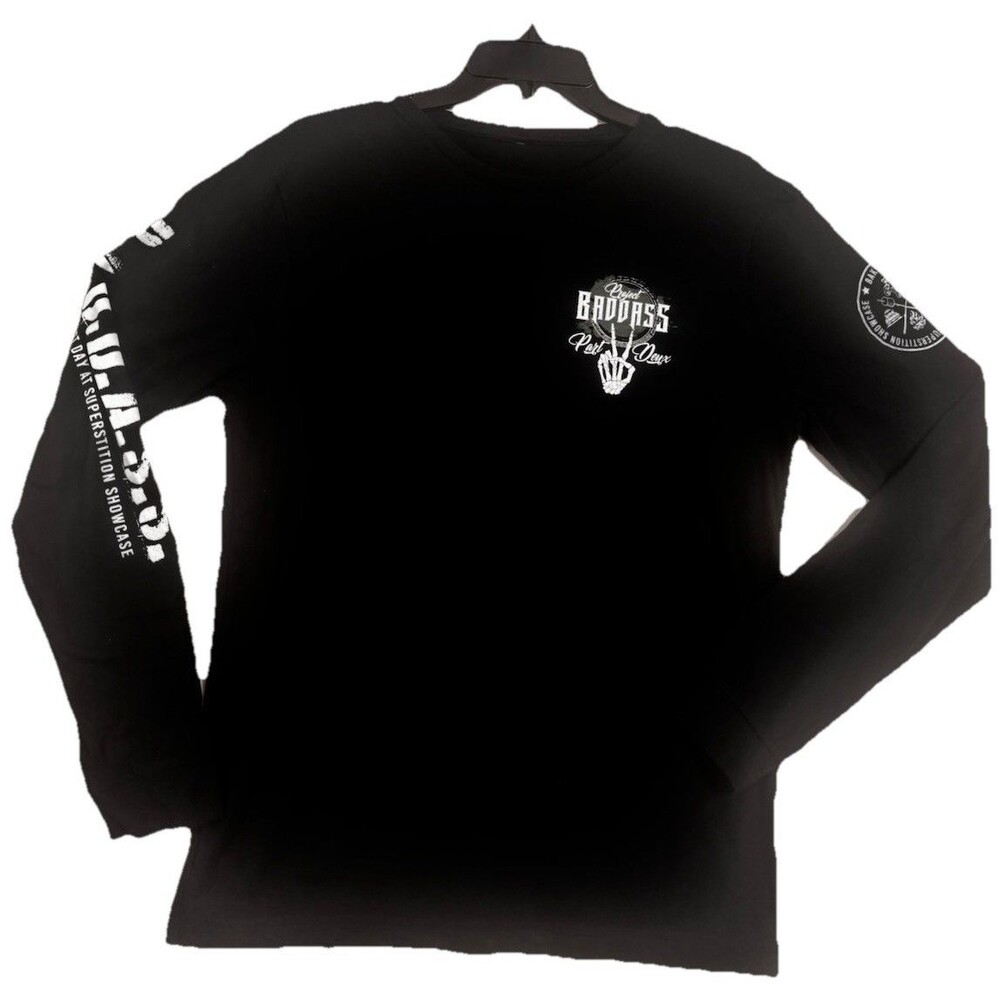 Project Badass Part Deux Long Sleeve Shirt Black Bakers Desert Day XL Tee